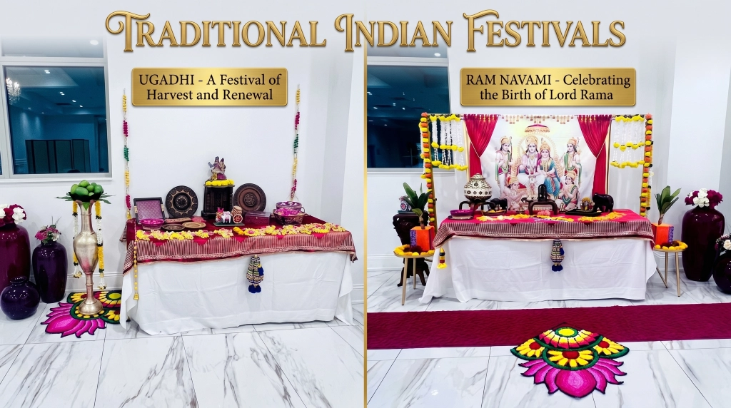 Traditional Indian festival decor for Ugadi and Ram Navami